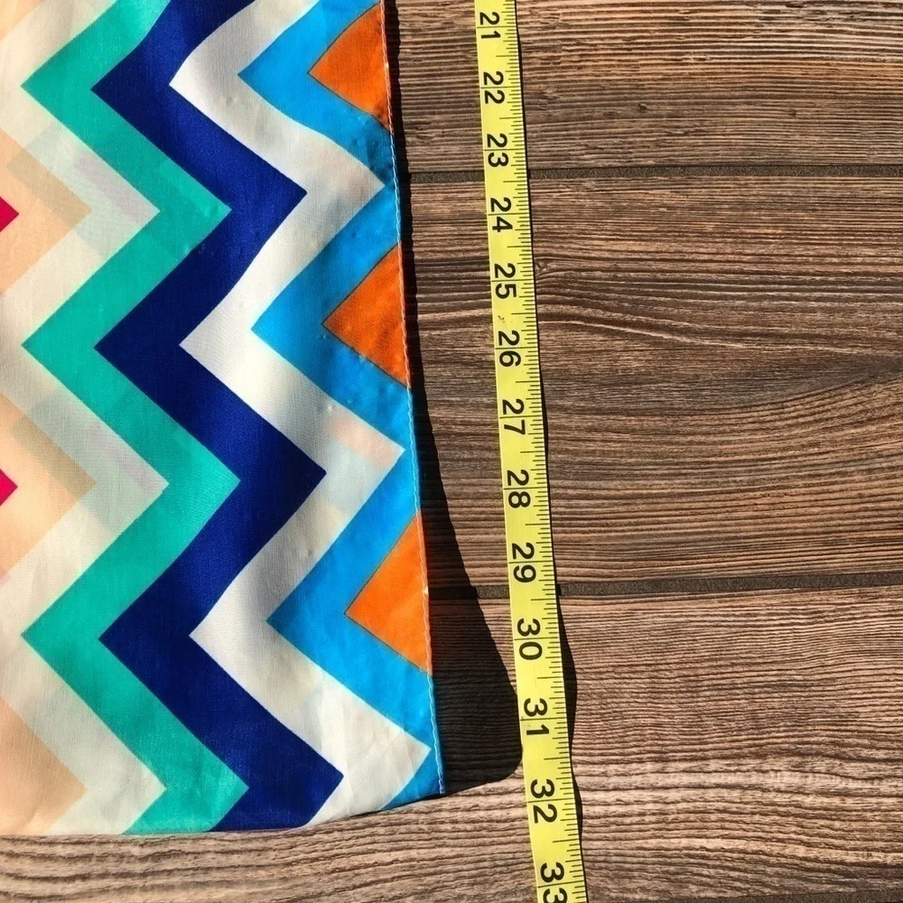 MULTI Color Summer Rainbow Chevron Infinity Loop Scarf